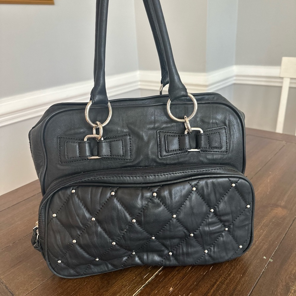 BCBGMAXAZRIA Studded moto/satchel bag - Picture 10 of 14